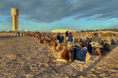 End of the day Douz on the edge of the Sahara