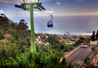 Cable Car looking down on Funchal