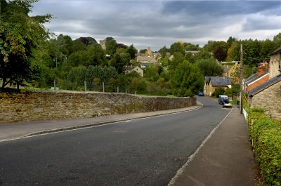 Looking down Paines Hill from the Village Shop