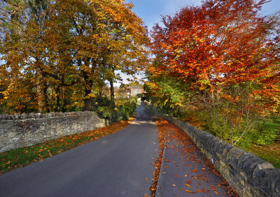 Water Lane in November looking toward Northside