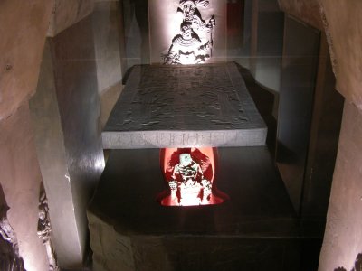 Palenque burial chamber, Museum of Anthropology, D.F.