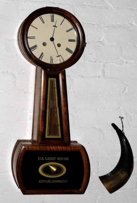 Lighthouse Keeper's Clock...and Powder Horn