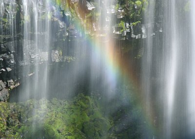 Waterfall Rainbow at the Mountain Cave