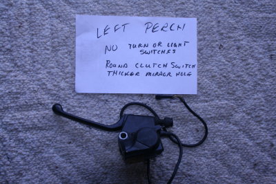 R80ST or G/S, R65 or R100  Clutch Perch-with round clutch switch- $75