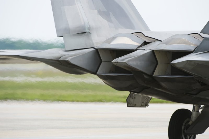 back end of a F-22