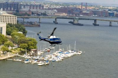 flying down the Potomac