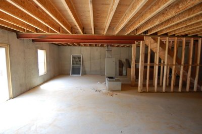 Interior Shots of the house after framing