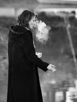 Woman in black BW.jpg