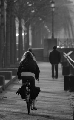 Girl on cycle BW.jpg