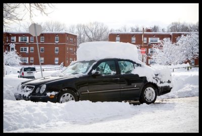 0053.Example of car roof snow mushroom!