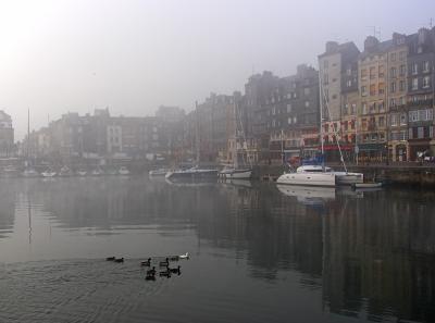 The Honfleur harbour