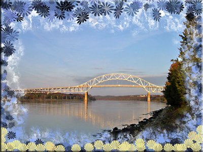 This is one of the Cape Cod Canal car bridges.