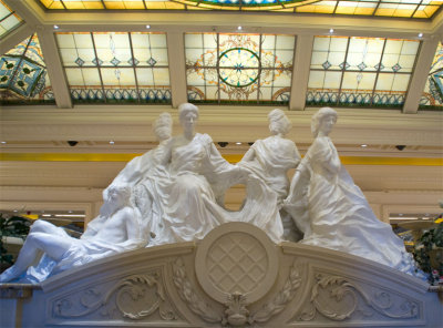 Statues-in the lobby at Casino Niagara