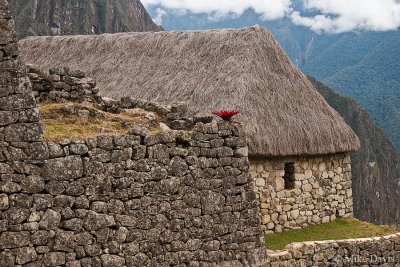 Stone Building with Thatched Roof