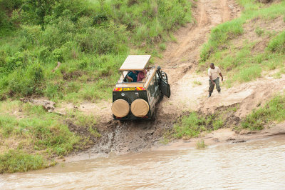 The driver get out from the car... -Step two