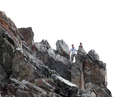 Dad and Danny on the Rocks at Savage River.jpg