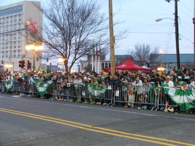 The crowd grows