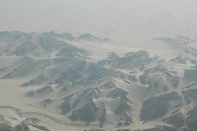 Desert consuming the mountains