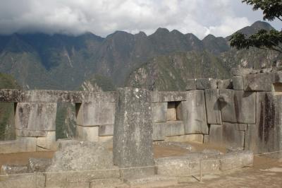 Temple mirrors mountains