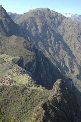 The reverse view of Machu Picchu