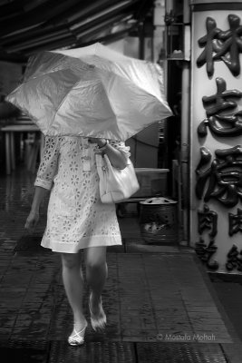 Silver Umbrella - Chinatown, Singapore