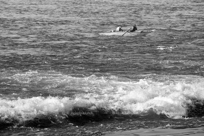 Wave and Fishing Boat