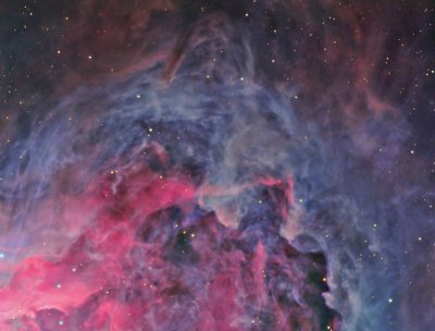 Billowing gases in Orion