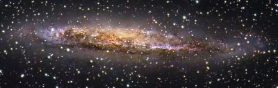 Close up of the dusty Seyfert Galaxy NGC 4945