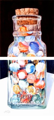 accepted into juried Colors of Autumn, marbles in a bottle   2 halves.psd