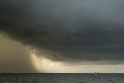Summer storm on the bay