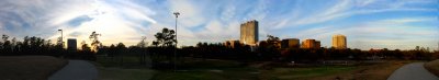 PANORAMA: View from Houston's Hermann Park