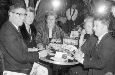 1963: NYC Copacabana Lounge. From left: Clem, Mom, Norma, Alethea, Donal.