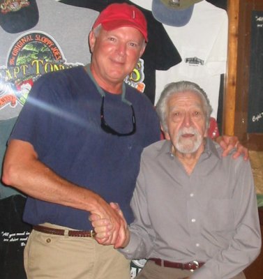 With Tony Taracino, owner of Capt Tony's, the location of the original Sloppy Joe's.
