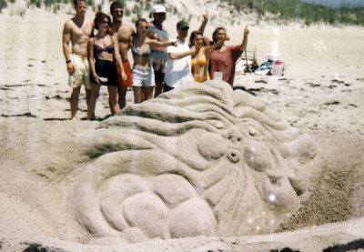 Entry in sand sculpture contest