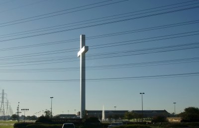 Giant Cross at Sagemont Church