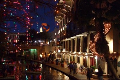 Christmas Lights on the River