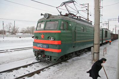 Trans-Siberian locomotive*