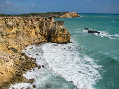 View of Caribbean Ocean and Cabo Rojo