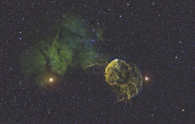 IC443 - Jellyfish Nebula in HST palette
