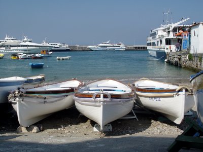 Rowboats in Capri