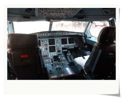 Cockpit of A340