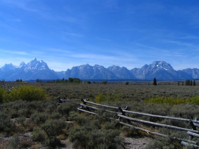 Tetons on a clear day
