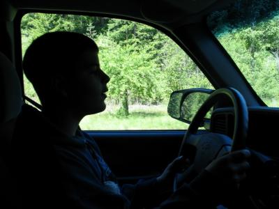 Matt sitting at the wheel