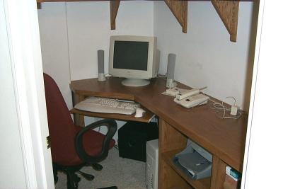 Bryan - Computer desk in closet