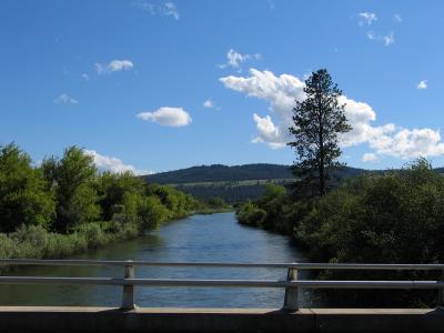 View of the local river