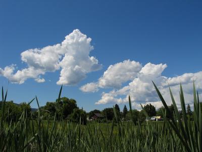 View of the town from the trailer park