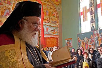 Senior priest of northern Israel running the Theofani Greek Orth