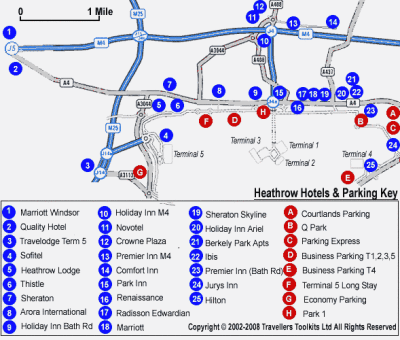 heathrow hotels map