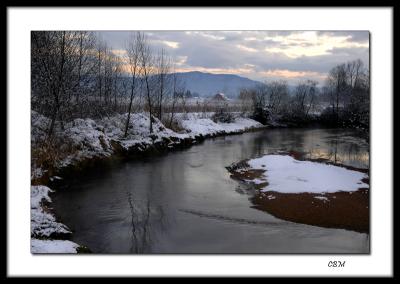 Snow on the Hatzic River