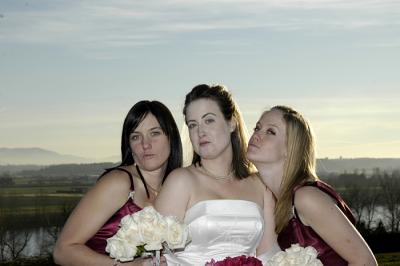 The bride and her sisters